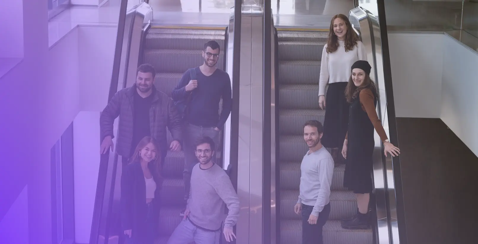 The team at concrete media working in the Jerusalem, Israel office of their B2B tech Public Relations agency.